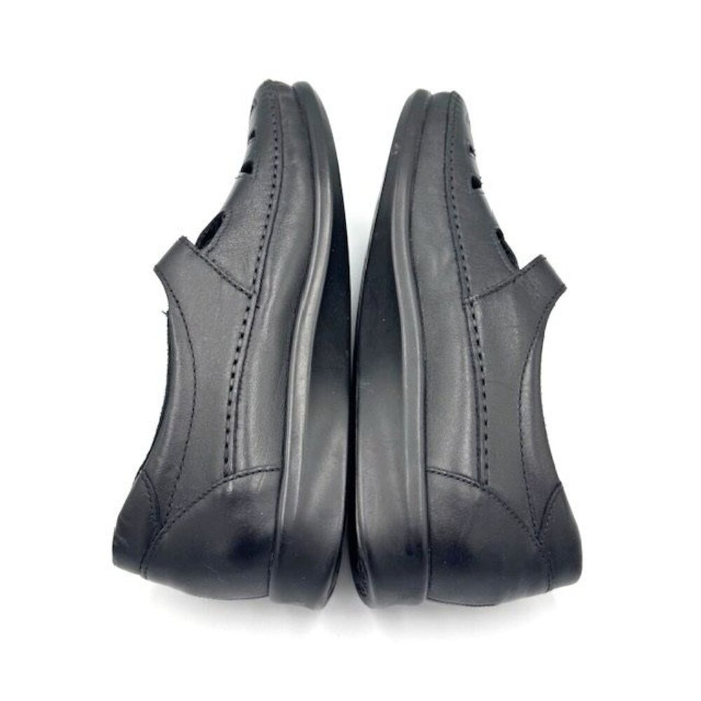 NWOT SAS Womens 8.5N Black Leather Tripad Comfort Mary Janes - Picture 3 of 5